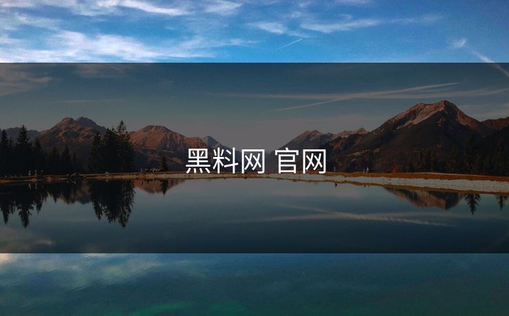 黑料网 官网